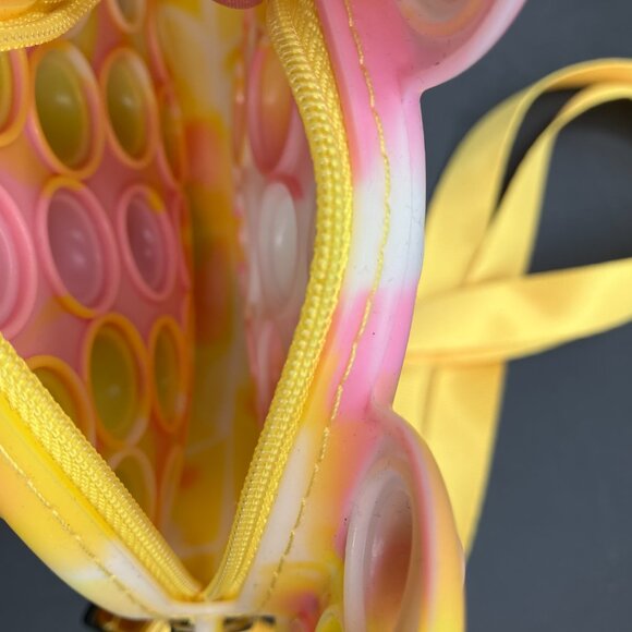 Disney Mickey Tie Dye‎ Yellow Pink Pop It Girls Kids Purse Handbag - Picture 6 of 6